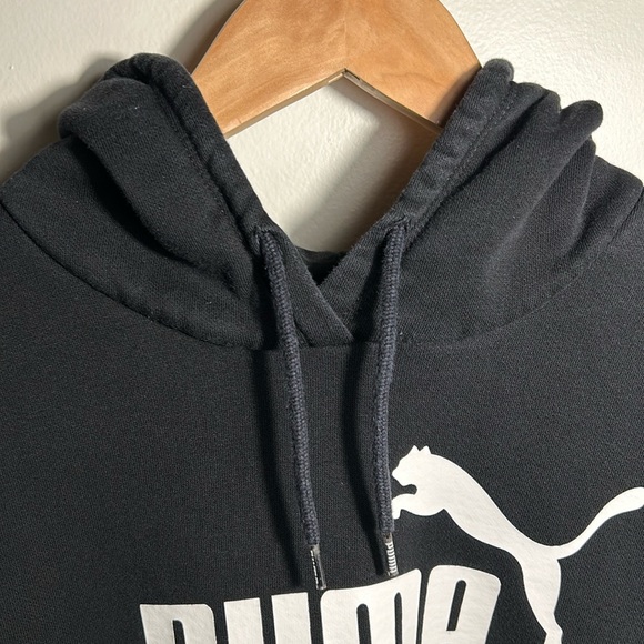 Puma Essentials Cropped Logo Hoodie Women’s Black US Size XS - Picture 3 of 13